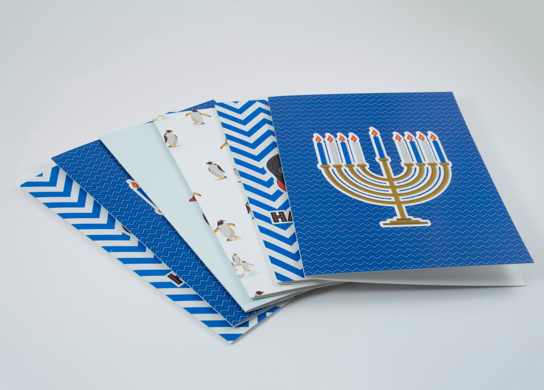 Hanukkah Card 6 Pack - Holiday Cards